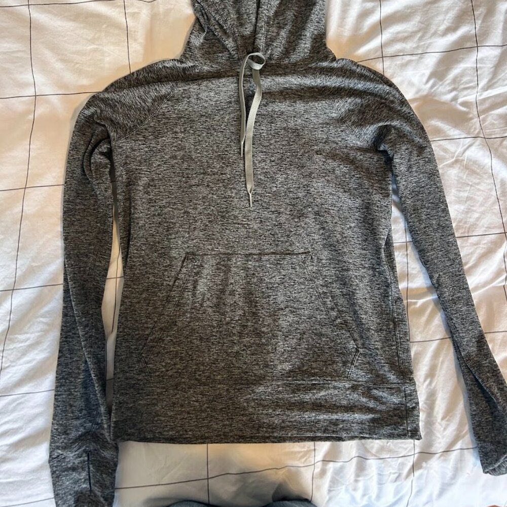 Outdoor Voices CloudKnit Hoodie in heather grey